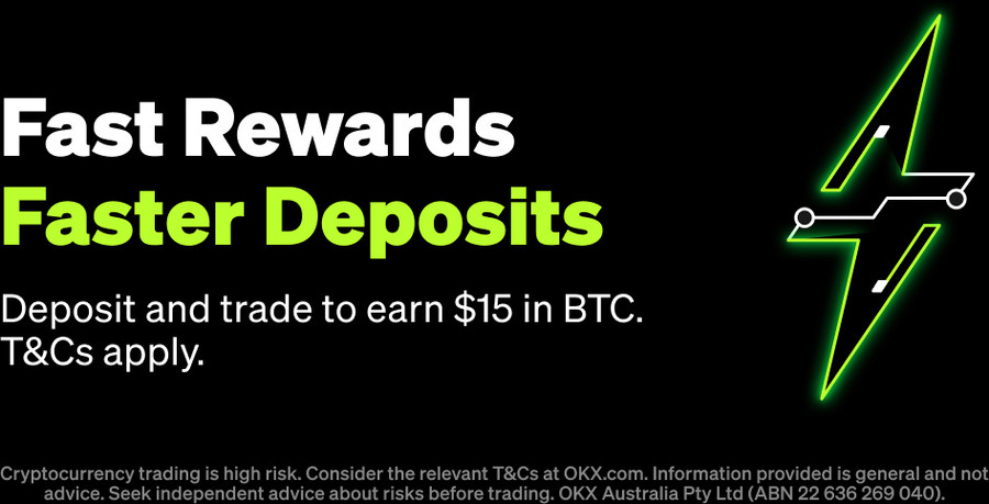 OKX Раздает Биткоины: $5 за пополнение и $10 за трейдинг!