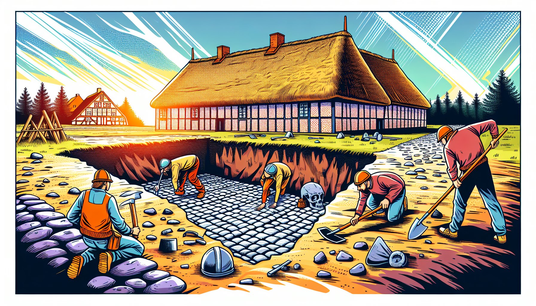 В Дании археологи обнаружили редкий доисторический погреб с мощеным полом