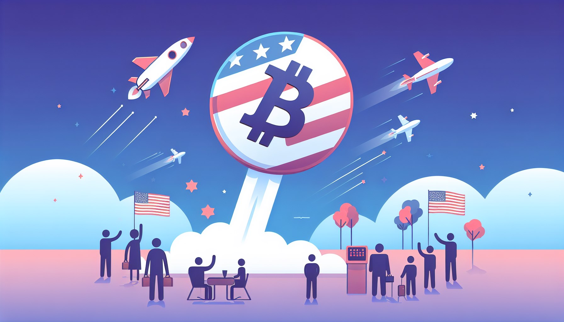 Bitcoin взлетает до небес после выборов в США